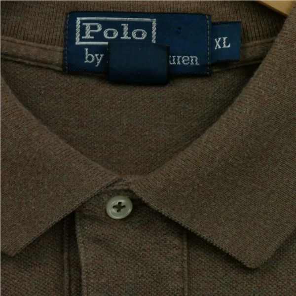 Polo manches longues Homme  Marron – Image 5