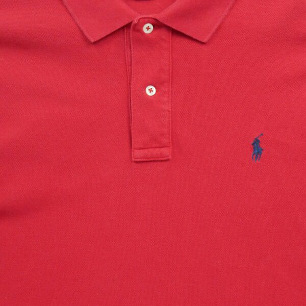 Polo manches longues Homme  Rouge – Image 3