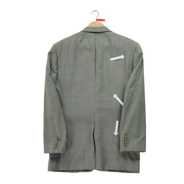 Blazer homme manches longues beige Burberry Motif a carreaux Col Officier