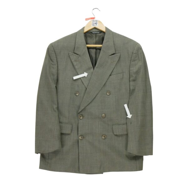 Blazer homme manches longues gris Aquascutum Motif a carreaux Col Officier
