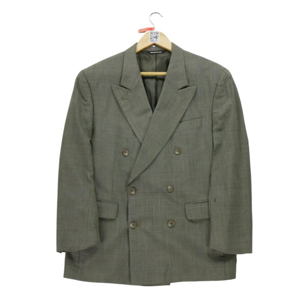 Blazer homme manches longues gris Aquascutum Motif a carreaux Col Officier