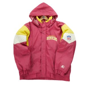 Blouson homme manches longues rouge Starter Col Montant Equipe Washington Redskins