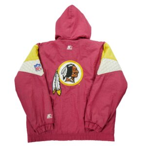 Blouson homme manches longues rouge Starter Col Montant Equipe Washington Redskins