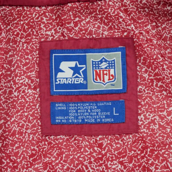 Blouson homme manches longues rouge Starter Col Montant Equipe Washington Redskins