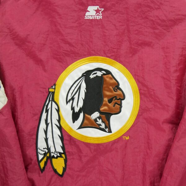 Blouson homme manches longues rouge Starter Col Montant Equipe Washington Redskins
