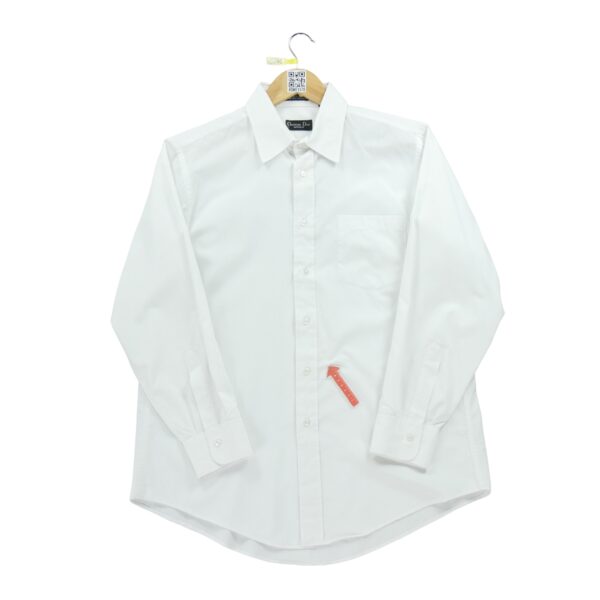 Chemise classiques homme manches longues blanc Dior