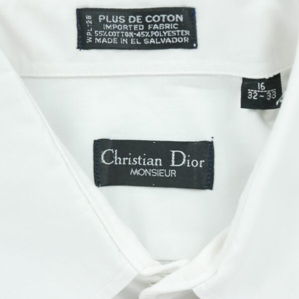 Chemise classiques homme manches longues blanc Dior