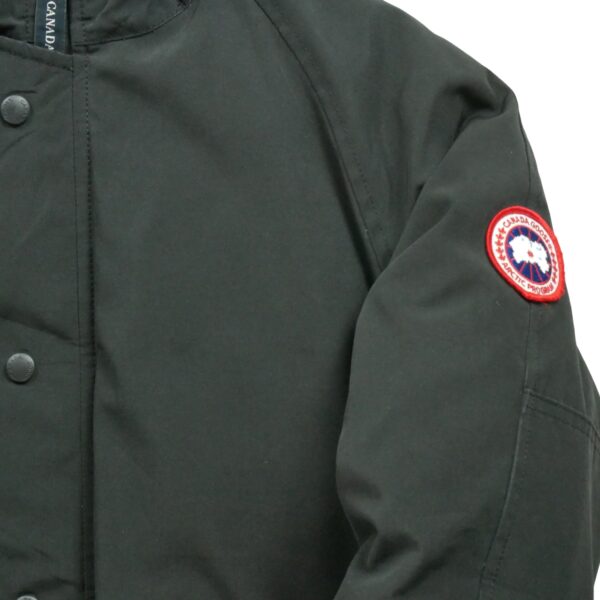 Doudoune enfant manches longues noir Canada Goose Col Montant