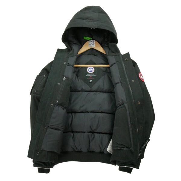 Doudoune enfant manches longues noir Canada Goose Col Montant