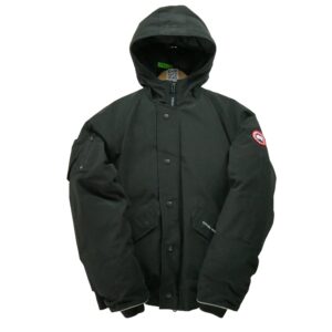 Doudoune enfant manches longues noir Canada Goose Col Montant
