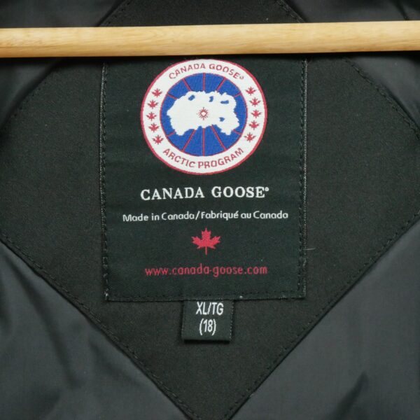 Doudoune enfant manches longues noir Canada Goose Col Montant