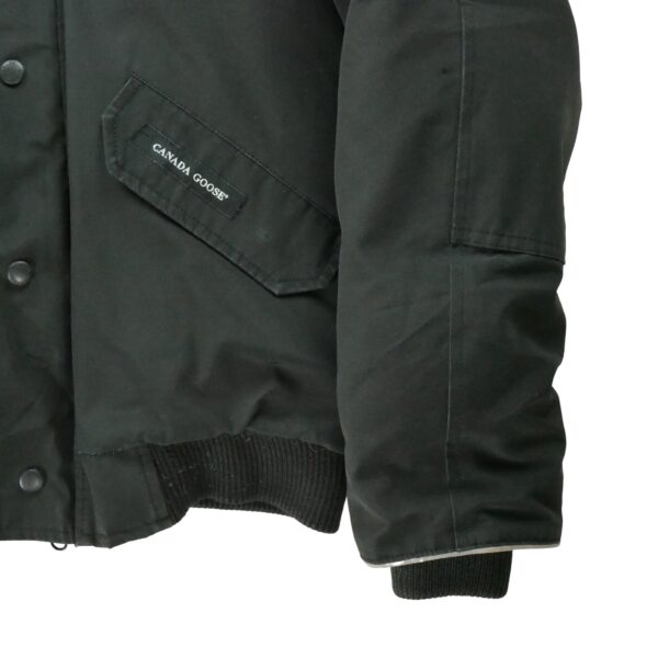Doudoune enfant manches longues noir Canada Goose Col Montant