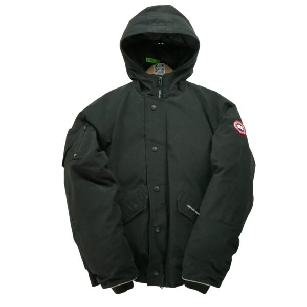 Doudoune enfant manches longues noir Canada Goose Col Montant
