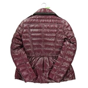 Doudoune femme manches longues bordeaux Burberry Col Revert