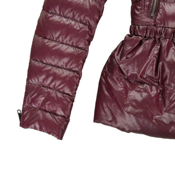 Doudoune femme manches longues bordeaux Burberry Col Revert