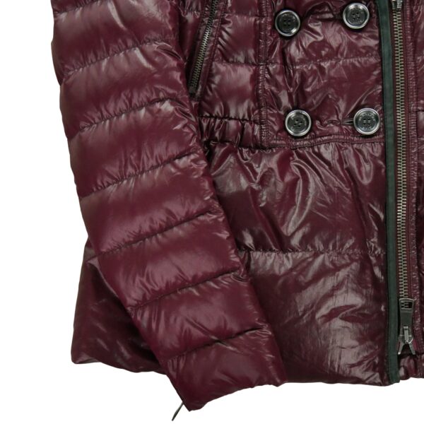 Doudoune femme manches longues bordeaux Burberry Col Revert