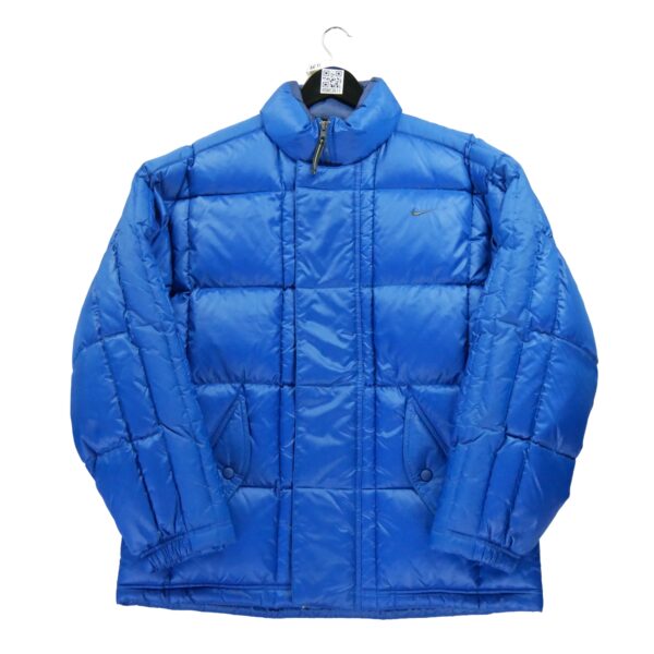 Doudoune homme manches longues bleu Nike Col Montant
