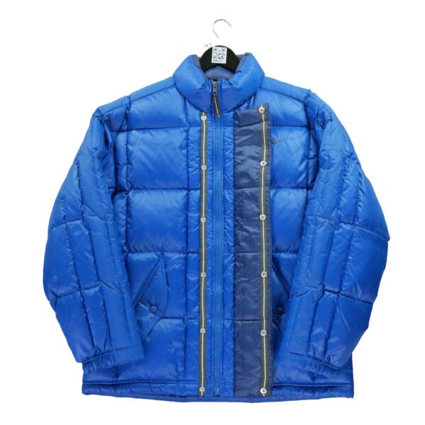 Doudoune homme manches longues bleu Nike Col Montant