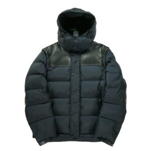 Doudoune homme manches longues marine Coach Col Montant