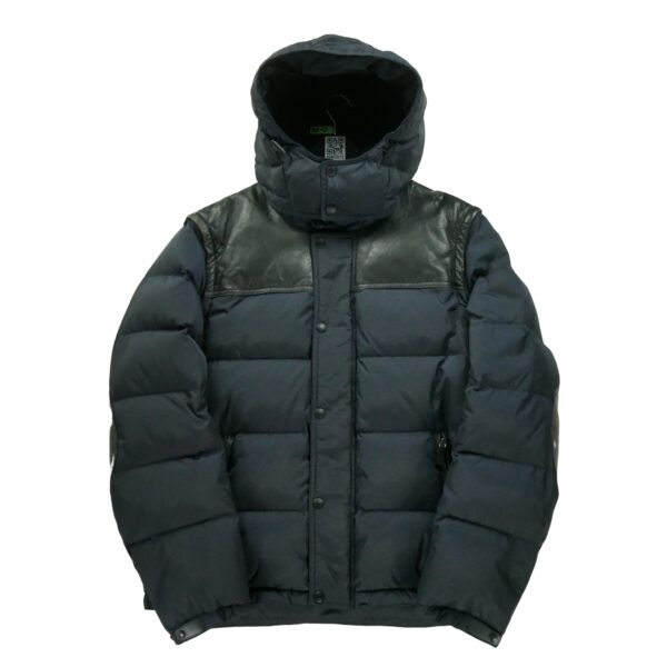 Doudoune homme manches longues marine Coach Col Montant