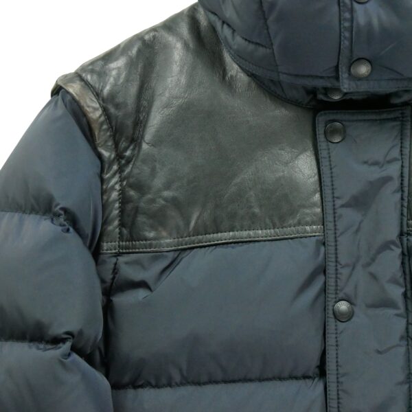 Doudoune homme manches longues marine Coach Col Montant