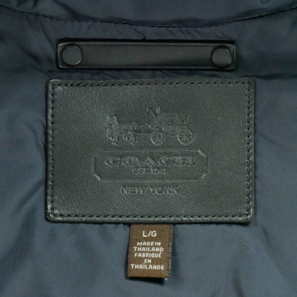 Doudoune homme manches longues marine Coach Col Montant