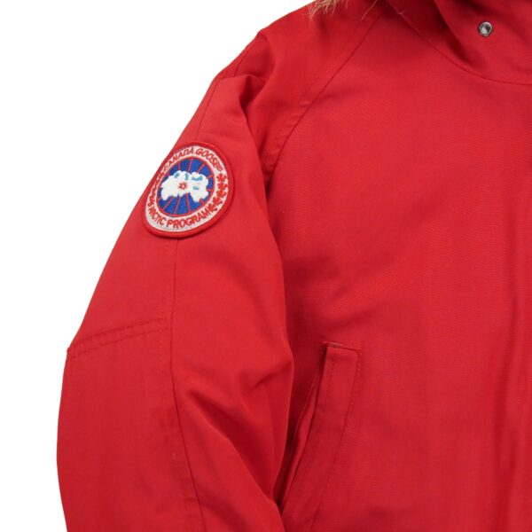 Doudoune homme manches longues rouge Canada Goose Col Montant