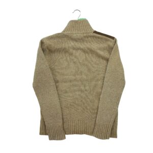 Gilet femme manches longues beige Lauren Ralph Lauren Motif chine Col Montant