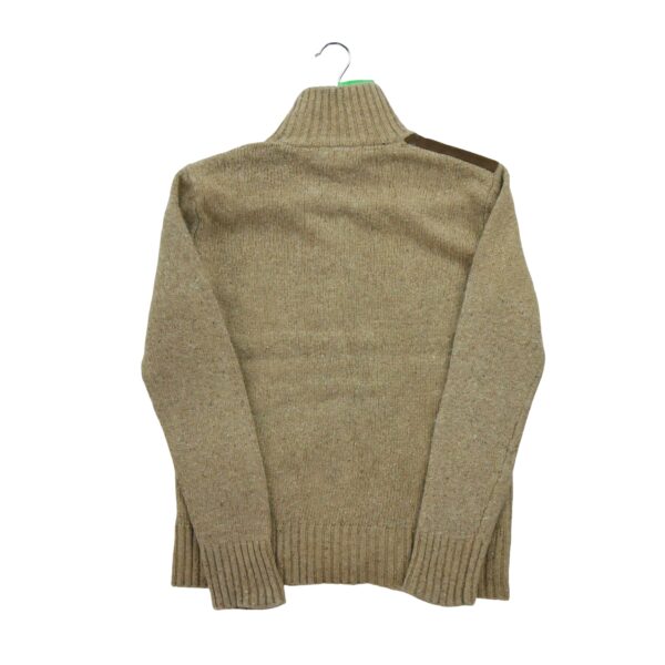 Gilet femme manches longues beige Lauren Ralph Lauren Motif chine Col Montant