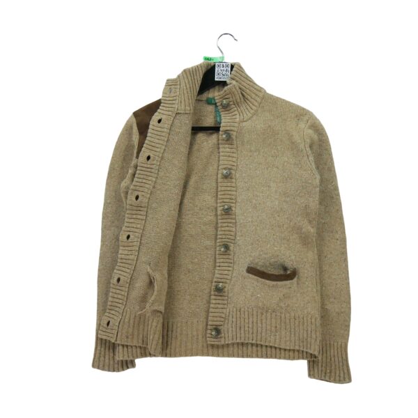Gilet femme manches longues beige Lauren Ralph Lauren Motif chine Col Montant