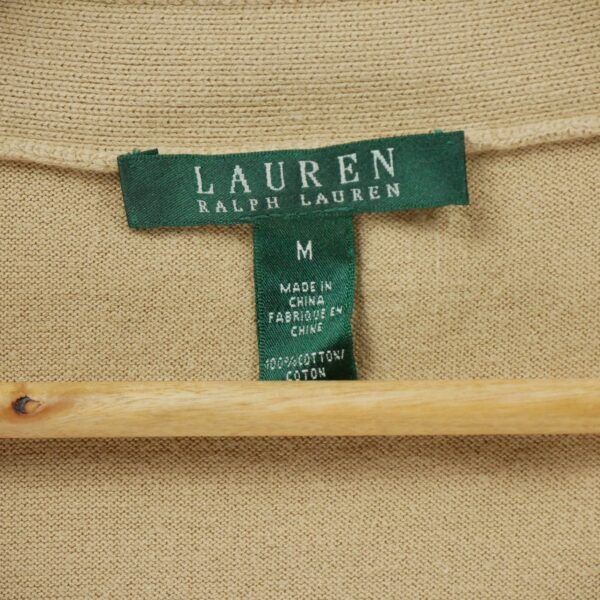 Gilet femme manches longues beige Polo Ralph Lauren Col Rond