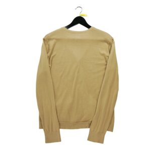 Gilet femme manches longues beige Polo Ralph Lauren Col V