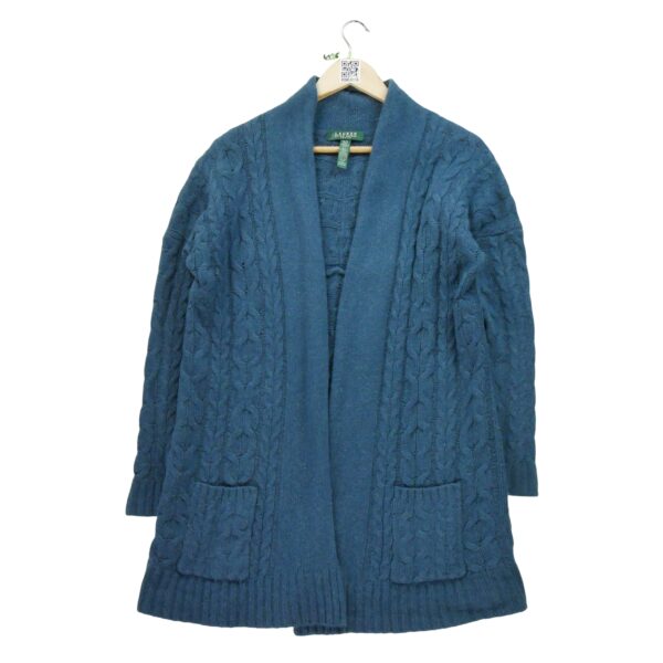 Gilet femme manches longues bleu Polo Ralph Lauren Col V