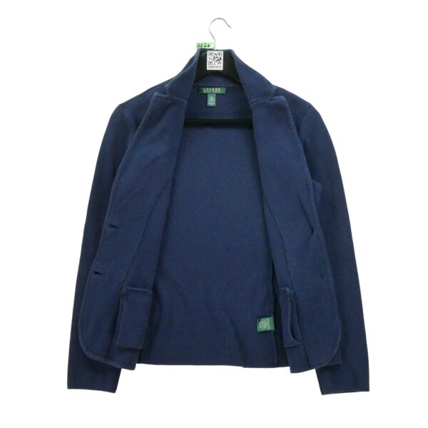 Gilet femme manches longues marine Polo Ralph Lauren Col Revert