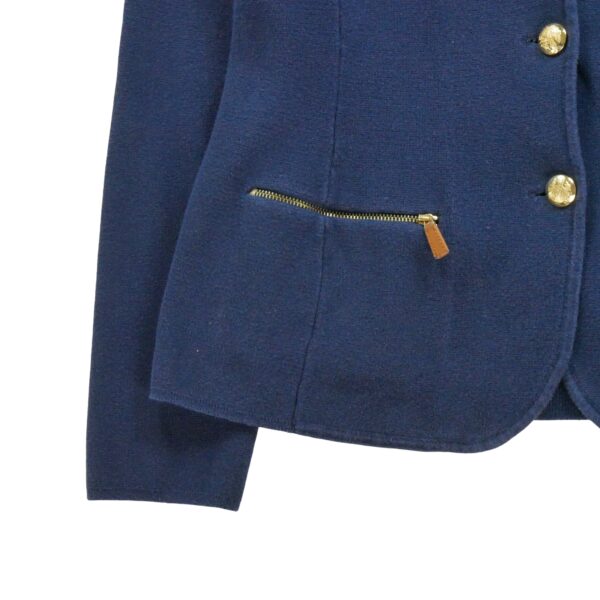 Gilet femme manches longues marine Polo Ralph Lauren Col Revert