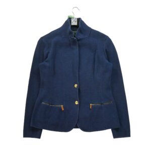Gilet femme manches longues marine Polo Ralph Lauren Col Revert