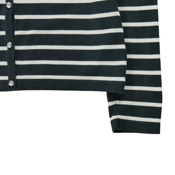Gilet femme manches longues noir Polo Ralph Lauren Motif a rayures Col Rond