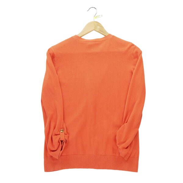 Gilet femme manches longues orange Polo Ralph Lauren Col V
