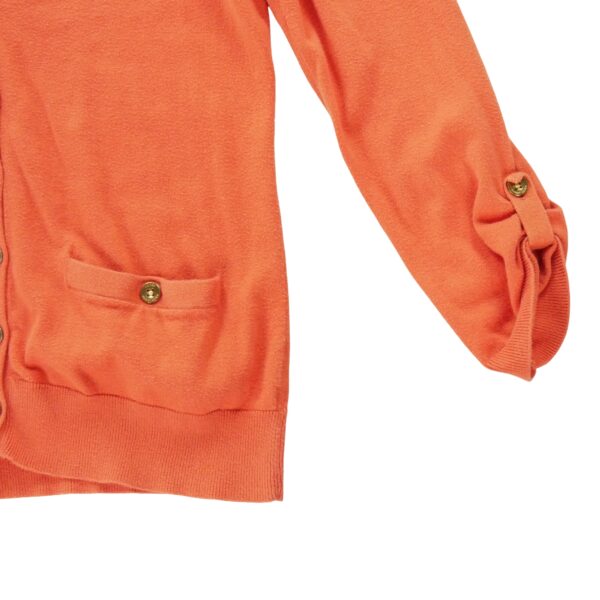 Gilet femme manches longues orange Polo Ralph Lauren Col V
