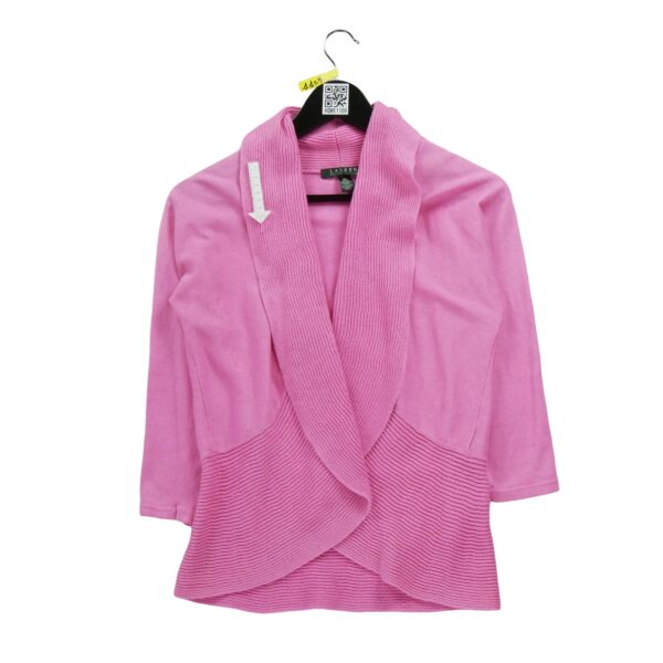 Gilet femme manches longues rose Polo Ralph Lauren Col Rond