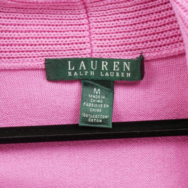 Gilet femme manches longues rose Polo Ralph Lauren Col Rond