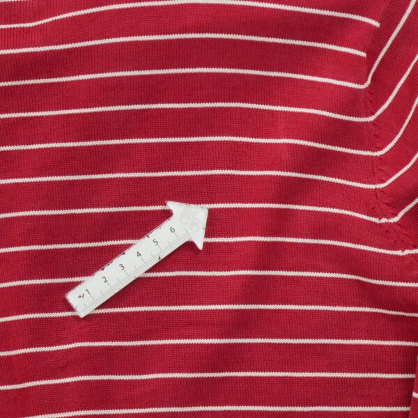 Gilet femme manches longues rouge Lauren Ralph Lauren Motif a rayures Col Rond