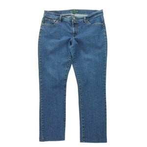 Jean coupe ajustee femme bleu Lauren Ralph Lauren
