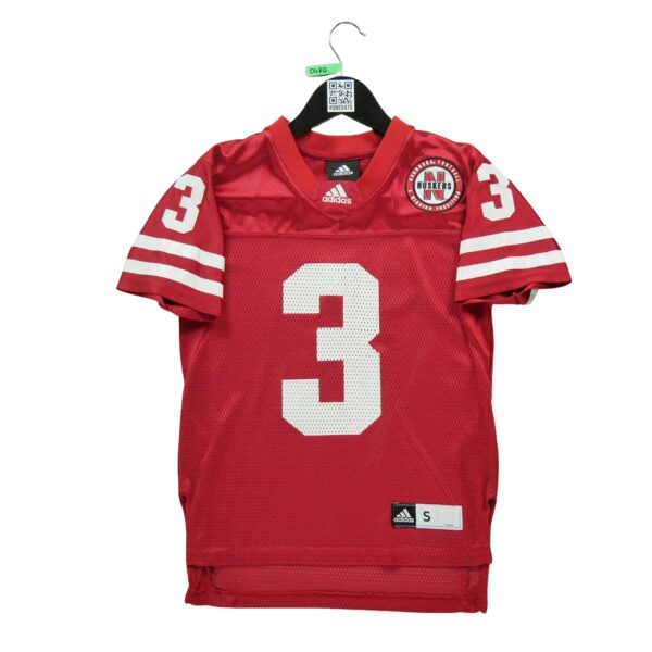 Maillot manches courtes enfant rouge Adidas Equipe Nebraska