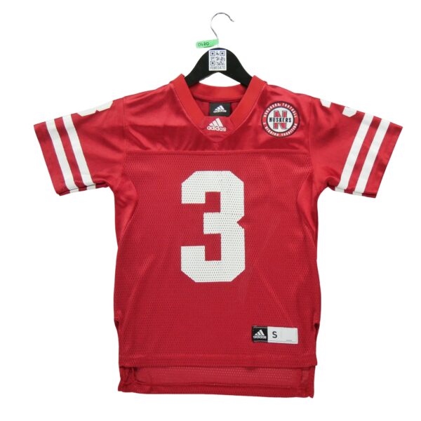 Maillot manches courtes enfant rouge Adidas Equipe Nebraska