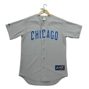 Maillot manches courtes homme gris MLB Equipe Chicago Cubs