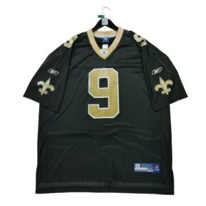 Maillot manches courtes homme noir Reebok Equipe New Orleans Saints
