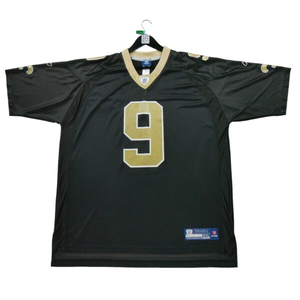 Maillot manches courtes homme noir Reebok Equipe New Orleans Saints
