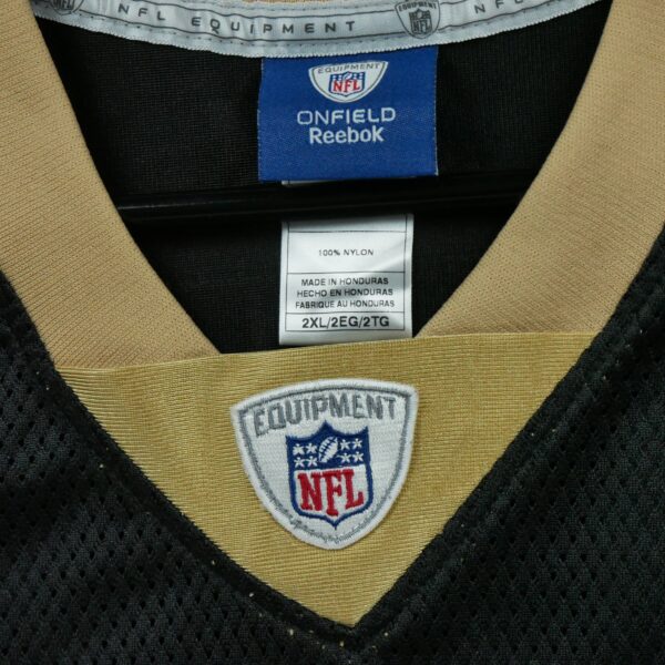 Maillot manches courtes homme noir Reebok Equipe New Orleans Saints