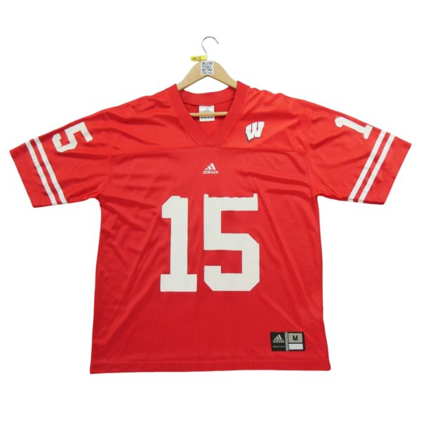 Maillot manches courtes homme rouge Adidas Equipe Wisconsin